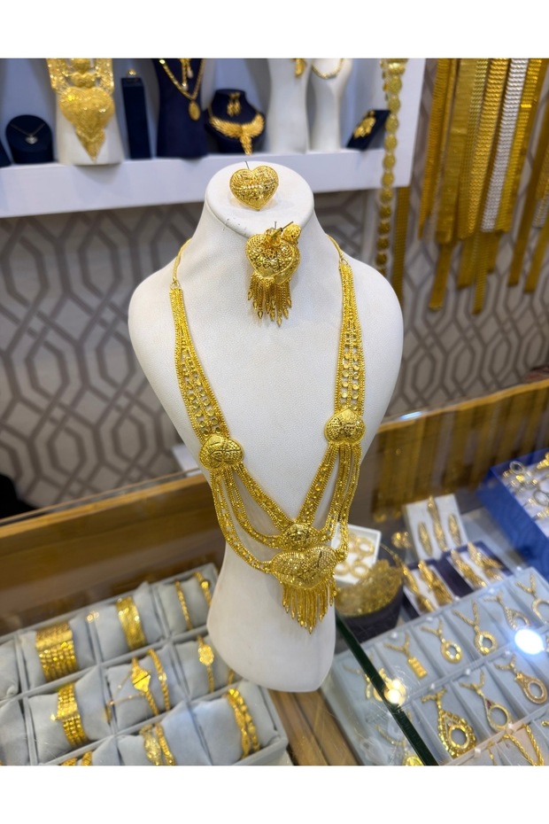 22K ALTIN KAPLAMA 3’LÜ SET