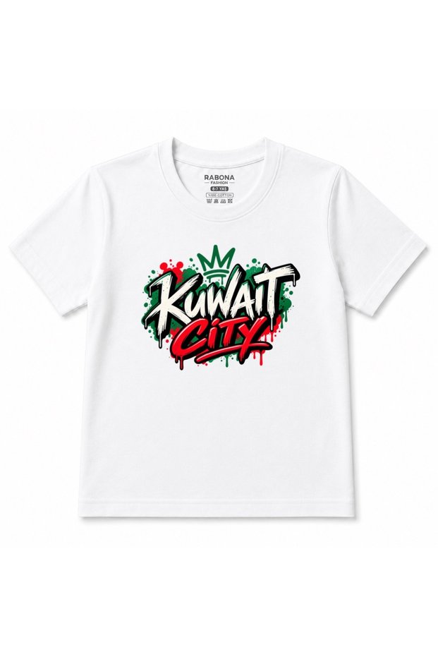 Kuwait Crownline Urban Graffiti Graphic Kids T-Shirt