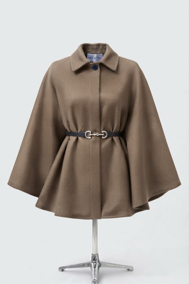 Cloak Poncho Length 77cm Wool Cloak 2026002 Vision