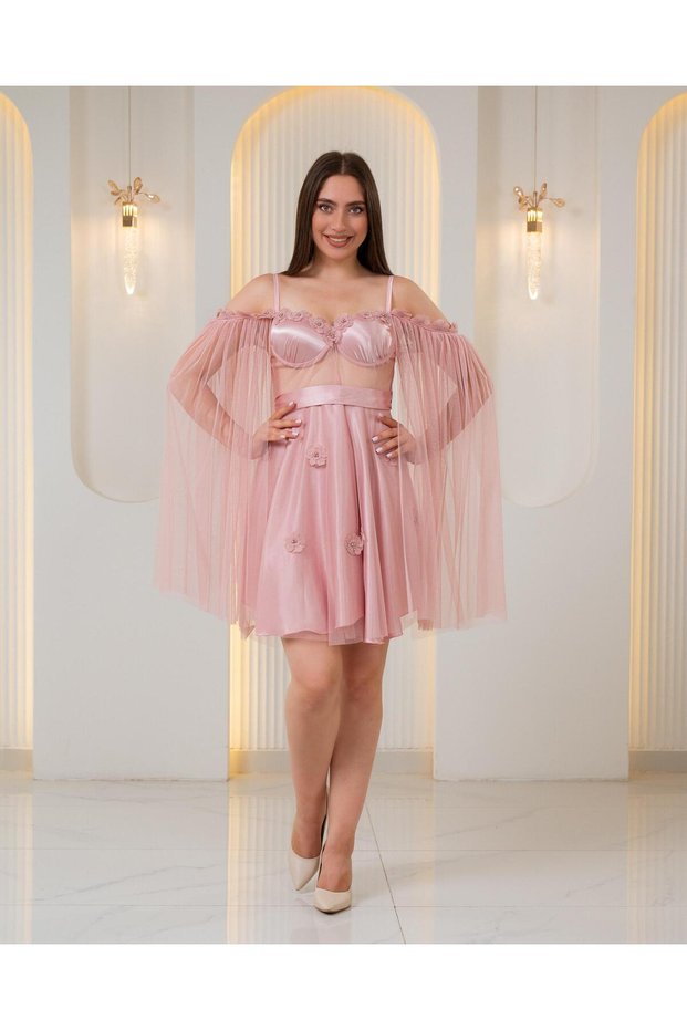 Satin Short Nightgown Boxed