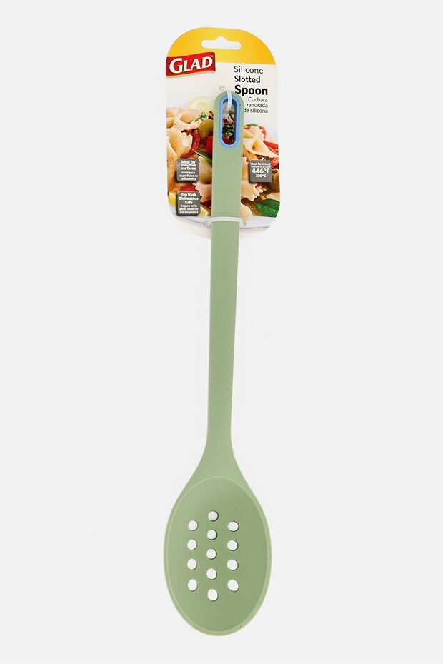 Silicone Slotted Spoon, Mint