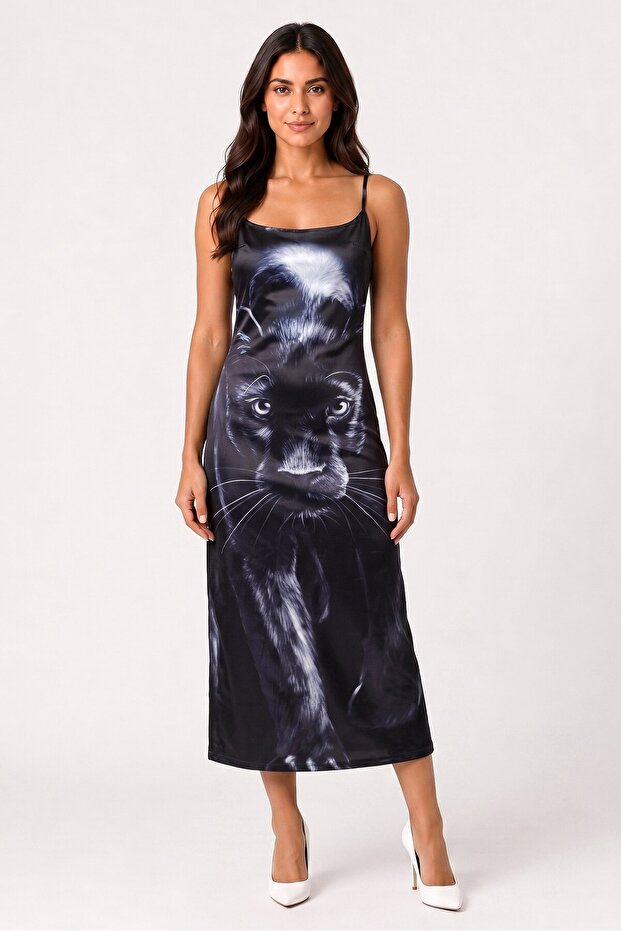 Women Graphic Print Maxi Dress, Multicolor