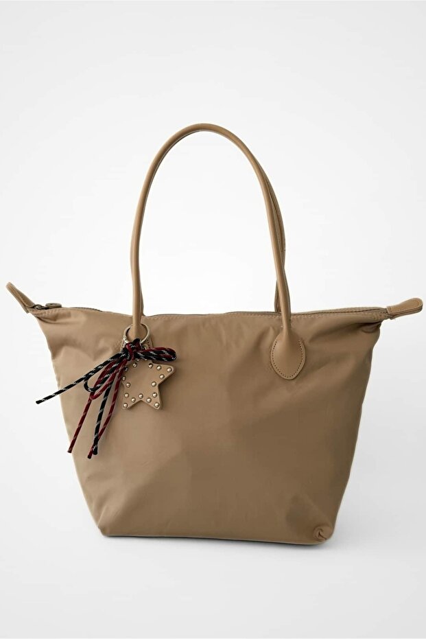 Tilda Charm Detailed Waterproof Shopper Bag