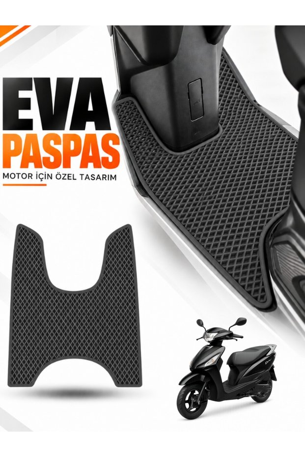 Honda Dio Compatible Eva Motorcycle Mat Scooter Foot Mat Motor-Specific Dark Gray