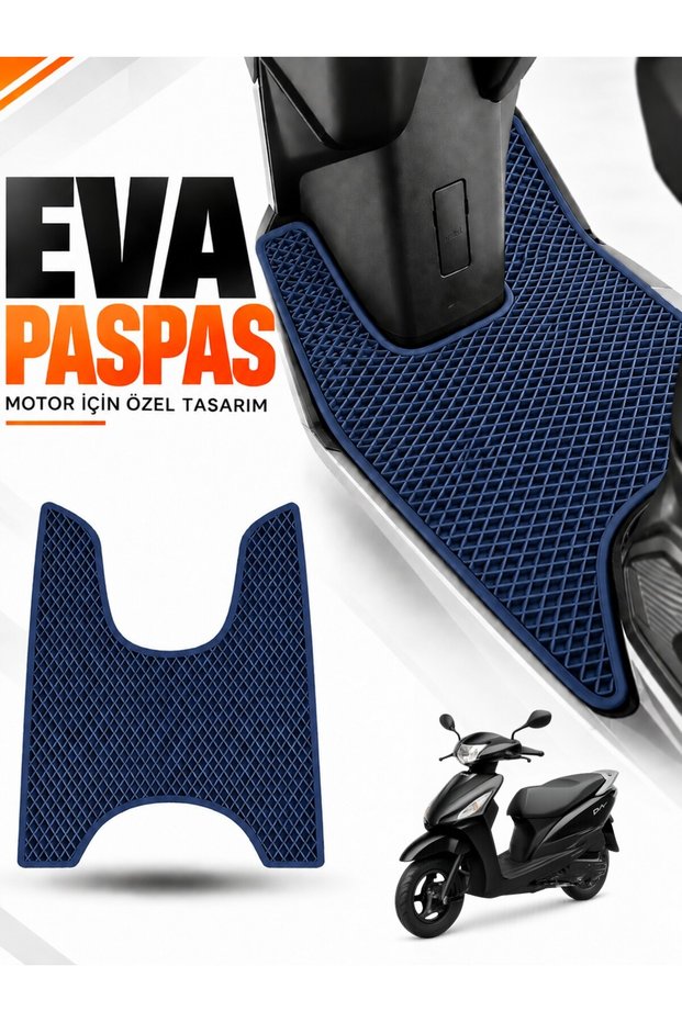 Honda Dio Compatible Eva Motorcycle Mat Scooter Foot Mat Motor-Specific Navy Blue