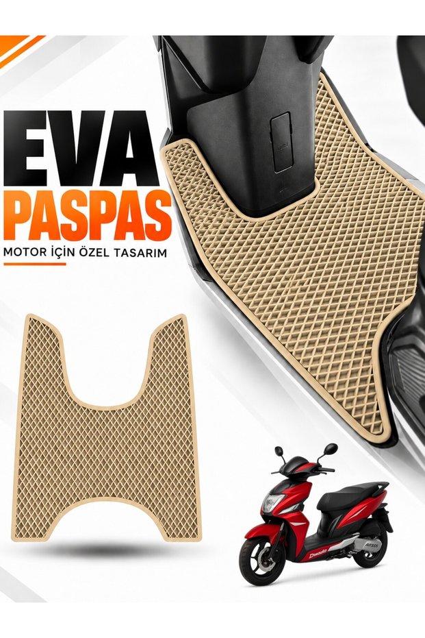 Arora Dazzle Compatible Eva Motorcycle Mat Scooter Foot Mat Motor-Specific Beige