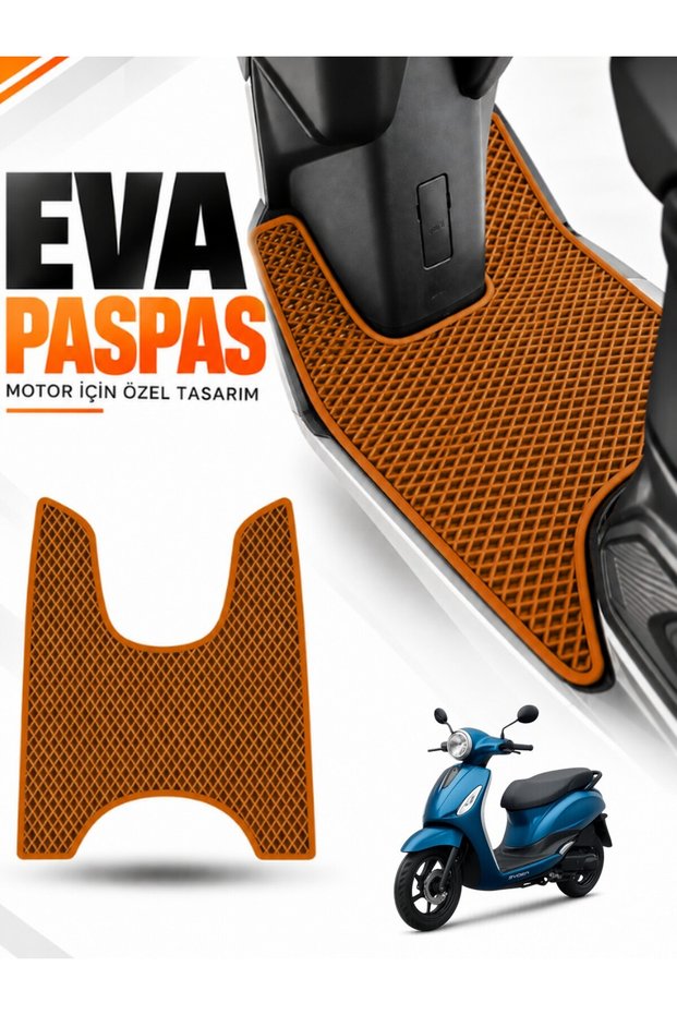 Rks Azure 50 Compatible Eva Motorcycle Mat Scooter Foot Mat Motor-Specific Tan