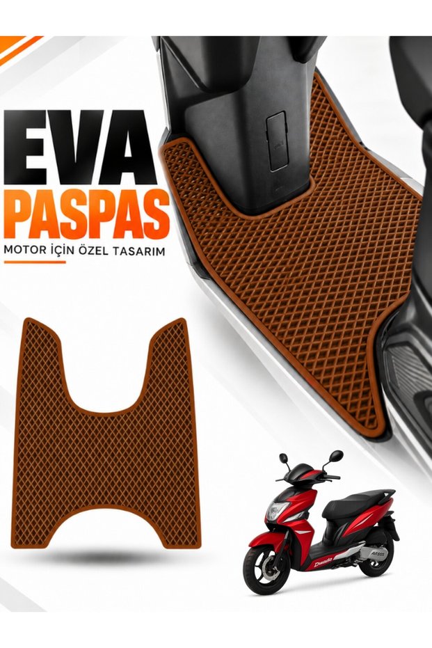 Arora Dazzle Compatible Eva Motorcycle Mat Scooter Foot Mat Motor-Specific Brown