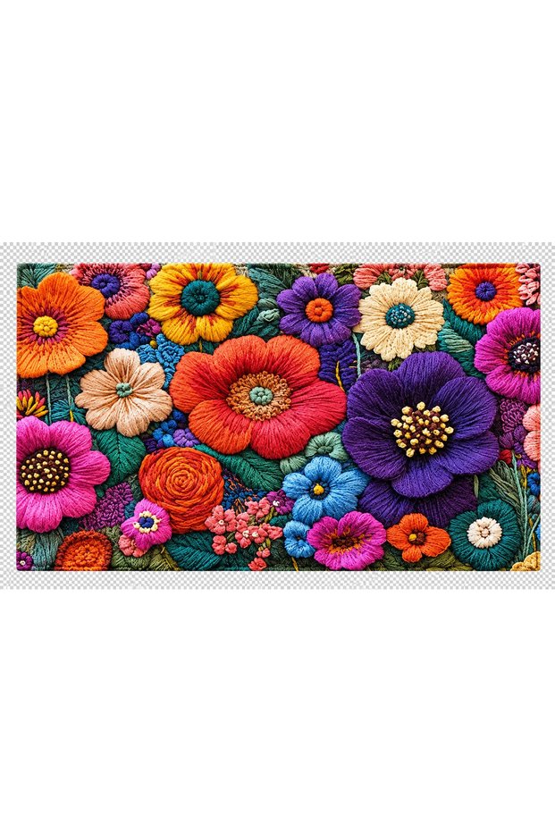 Patterned Door Front Balcony Bathroom Kitchen Mat Digital Printing 40 X 60 cm
