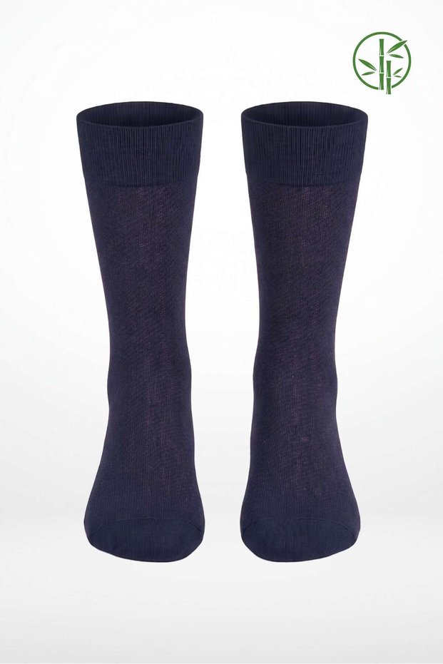 Men's Navy Blue Seamless Bambo Socks