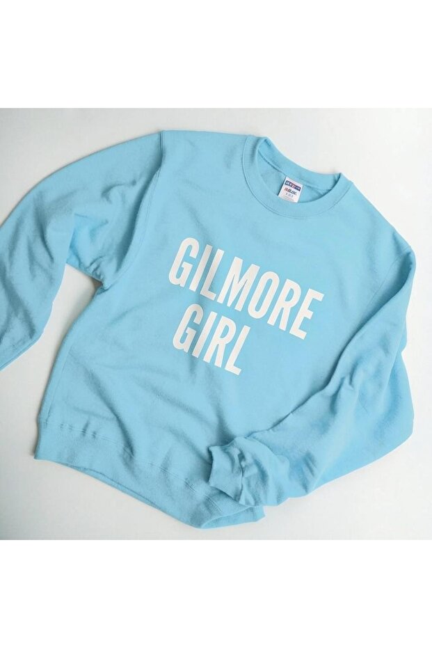 Gilmore Girls Stars Hollow Printed Cotton 3 Thread Threaded Crew Neck Oversize Sweatshirt