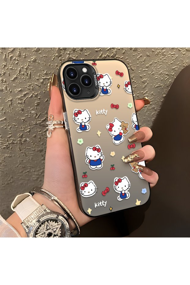 iPhone 11 Pro Compatible Cute Cartoon Cat Style Case, Shock-Absorbing Structure, Matte Texture