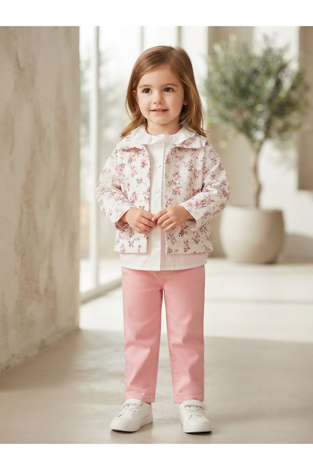 Girl's 3-Piece Set with Shirt