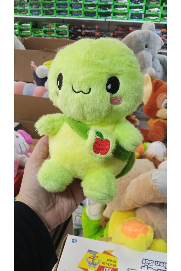 Toy Plush Cute Standing Turtle Caretta with Bag 22 cm