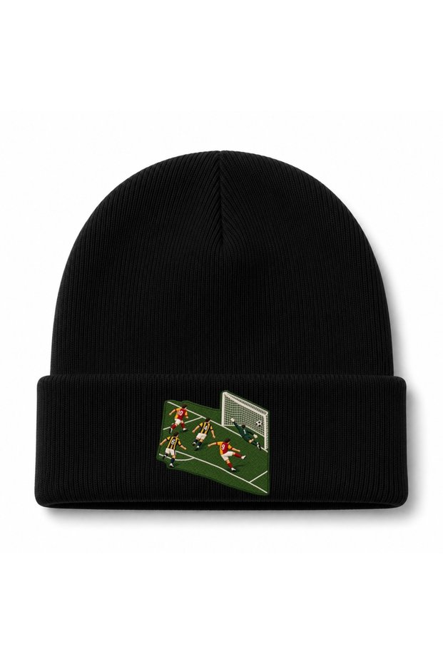Last-Minute Goal Football Action Graphic Beanie