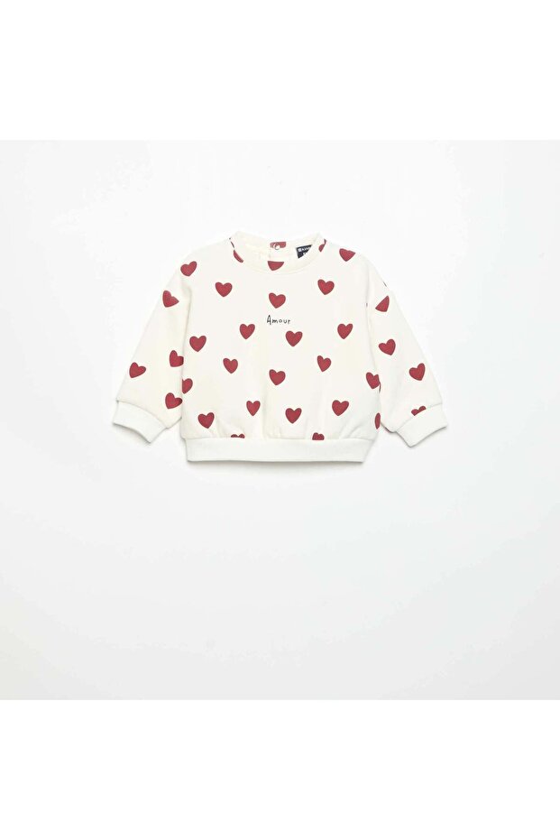Long-Sleeved Sweatshirt White