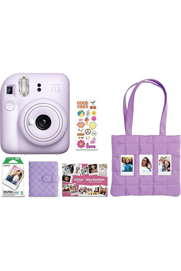 Instax Mini 12 Holiday Bundle 2025 - Lilac Purple