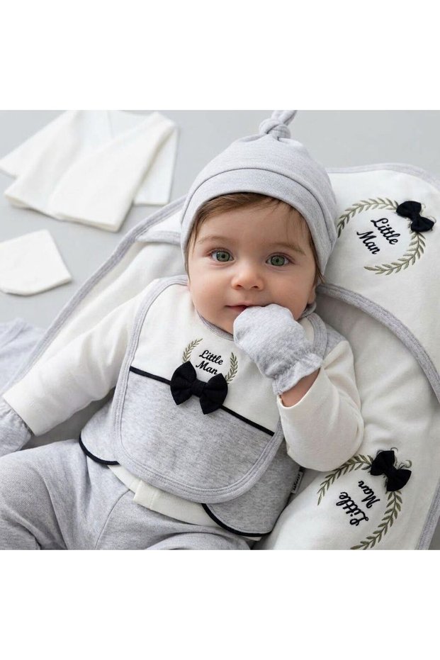 Baby Boy Little Man Vested 10-Piece Set 100% Cotton