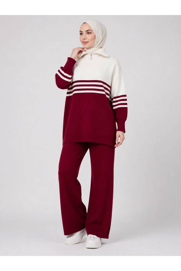 Winter Sweater and Pants Hijab Knitwear Set 16155851