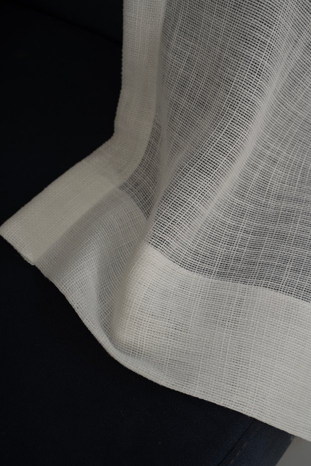 Natural Salon Tulle Curtain Effect Linen Look No Ironing Required Gup Dense (1 X 3) Camel