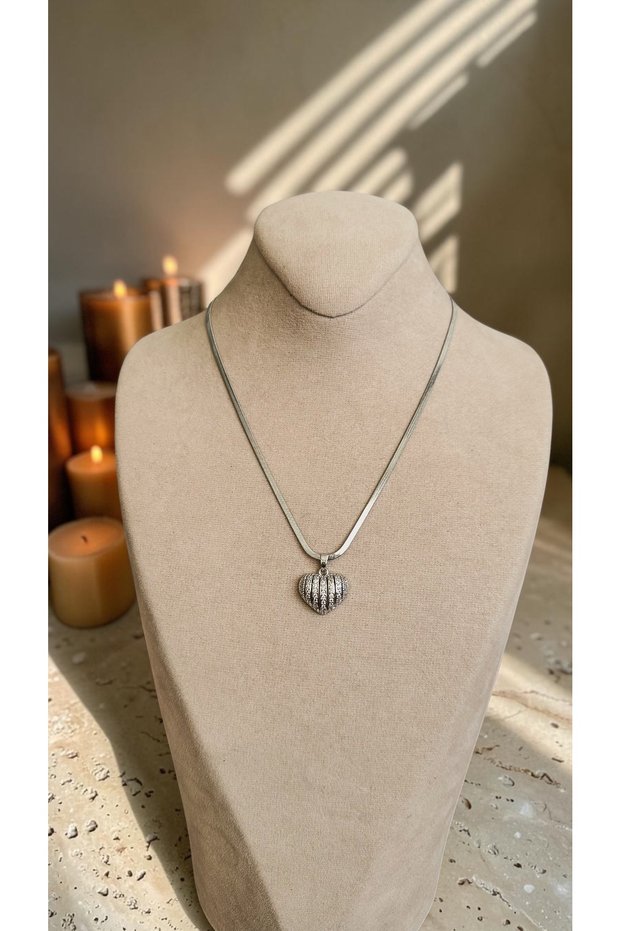 Vip Model Zircon Stone Oyster Heart Necklace