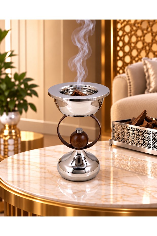 Double Silver Set Incense Burner