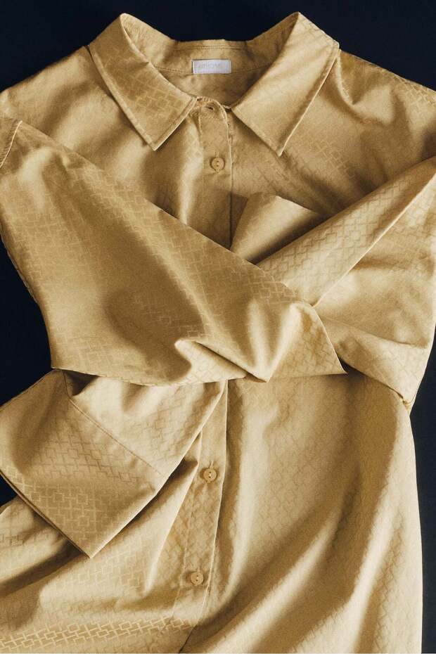 Checked cotton sateen pyjamas
