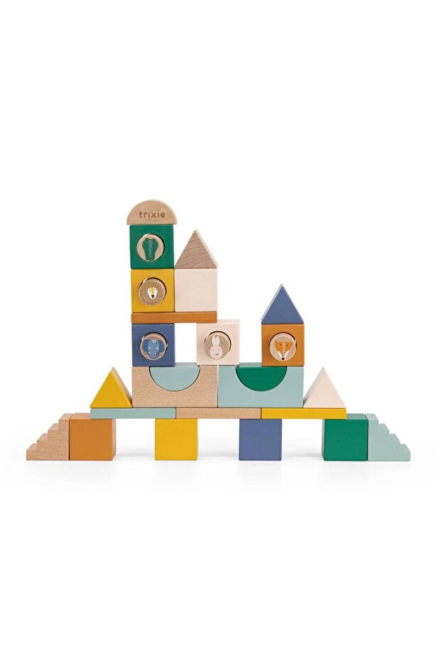 31 Pieces Wooden City Themed Block Toy 36-558
