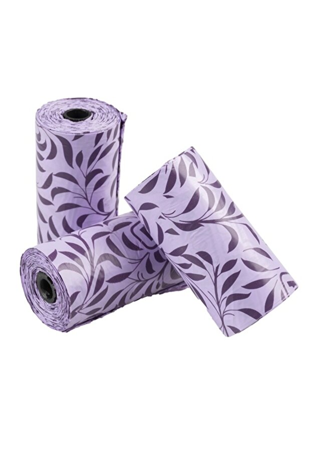 Duvo+ Poopi Dog Poo Bag Spice Purple (Lavender Fragrance) 4 X 15Pcs [Count - 4]