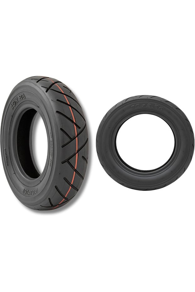 10x2.50" Pneumatic Scooter Tire – 10 Inch Outer Replacement Tyre Compatible with E10 Electric Scooters, Durable Air-Filled Spare Tire, Explosion-Proof, Anti-Skid, Shock-Absorbing Wheel