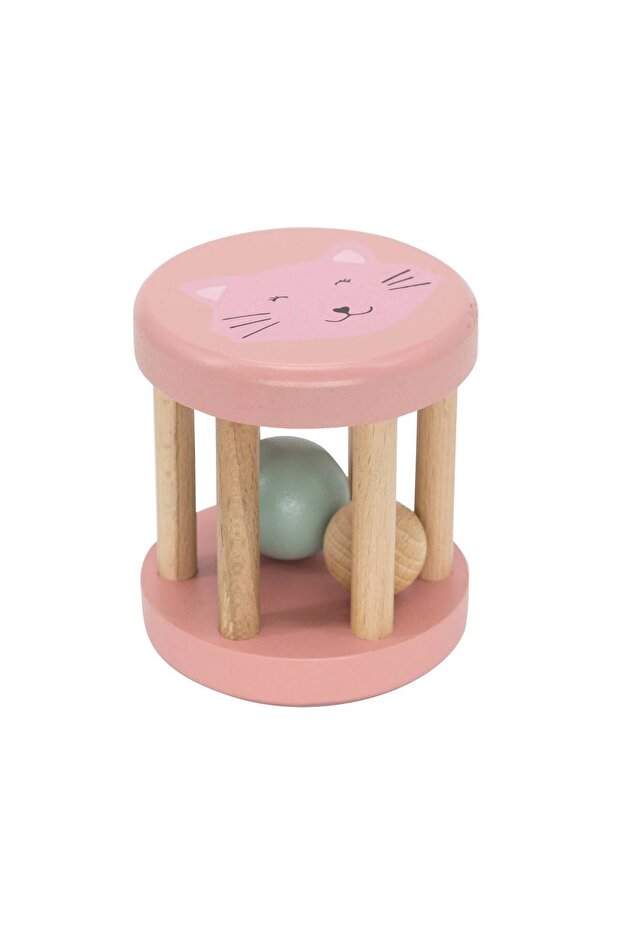 Mrs.Cat Wooden Rattle Toy 36-262