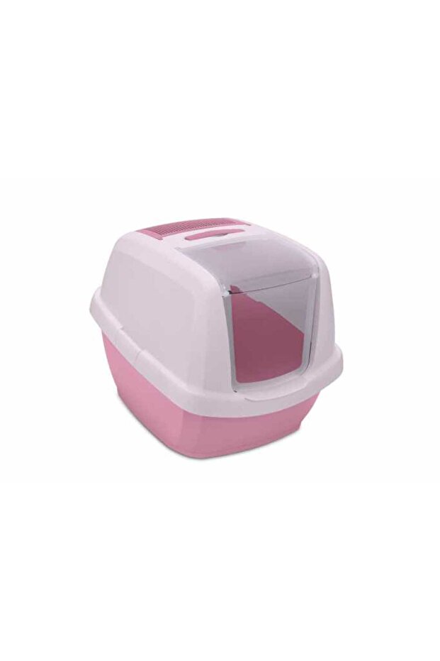 Maddy Junior-Hooded Cat Toilet - 57X43X41Cm[Color - Pink]