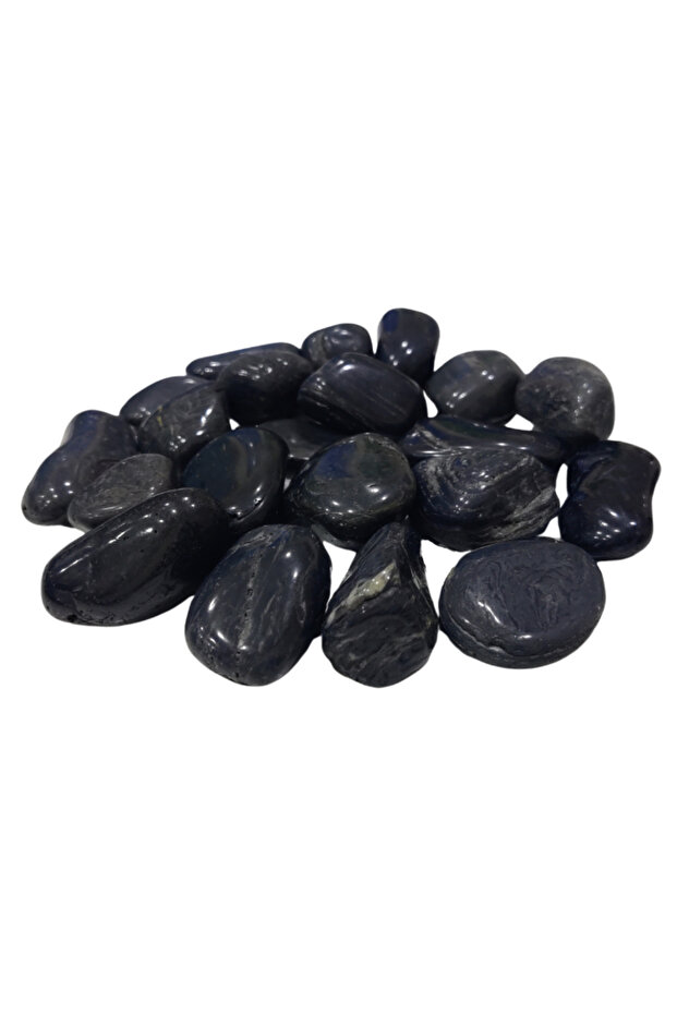 20-40Mm Polished Black Pebble 10Kg