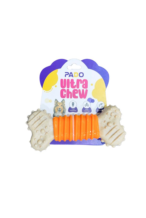 Orange And Brown Bone Tougher Toy S (12X5X2Cm)