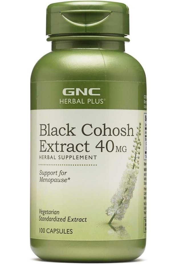 GNC Herbal Plus Black Cohosh Extract 40mg, Menopause Support, 100 Servings