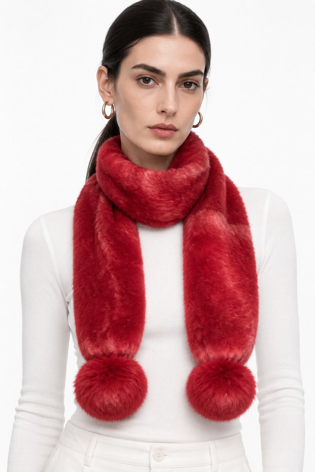 Lumi Pompom Soft Scarf