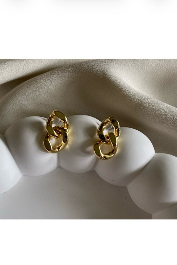 Gold Yellow Small Chain Earrings