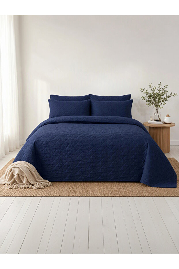 3-Piece Solid Ultrasonic Flat Bedsheet 90X100 with Pillow Covers 20X30 Inches