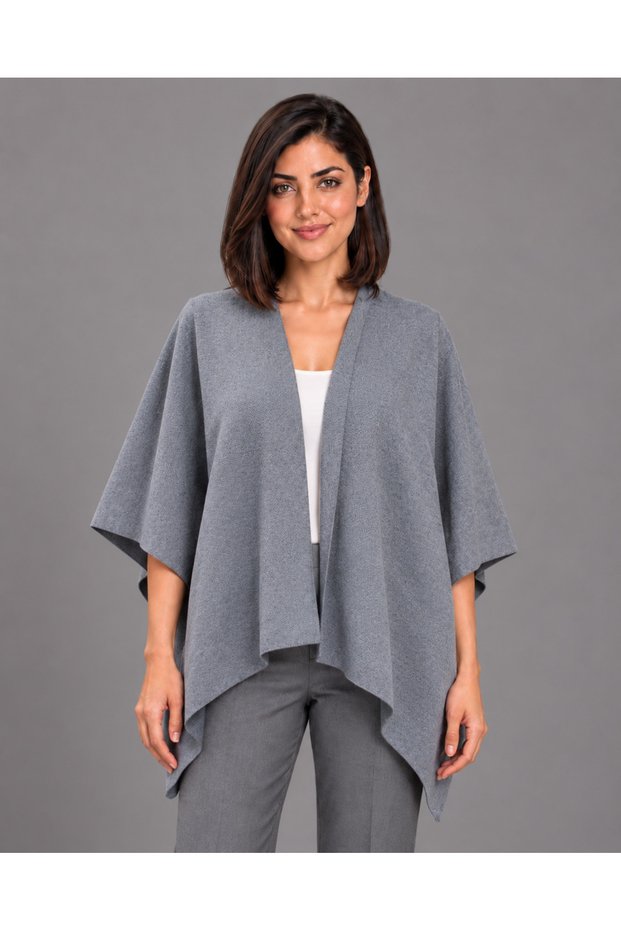 Long Draped Open Jacket