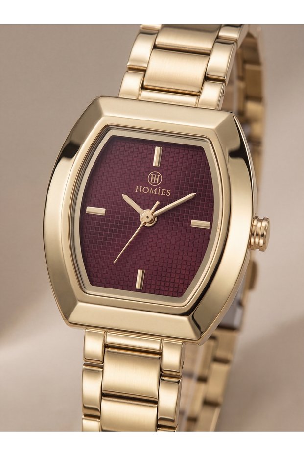 Women's Pillow Case Patterned Dial Luxury Quartz Watch