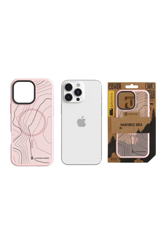 MagForce Hyperstealth Sika protective case compatible with iPhone 16 Pro Max, pink