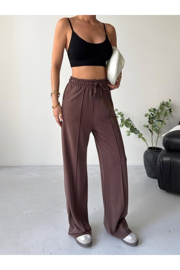 Pique Fabric Comfortable Fit Pants