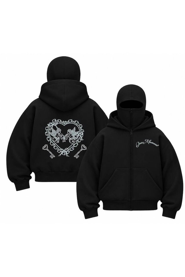 Snow Masked Balaclava One Moment Printed Ninja Hoodie Sweatshirt