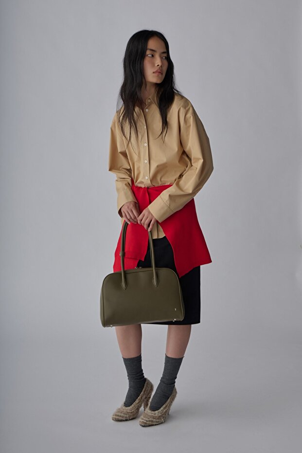 Red Nomi Knitwear Waist Belt