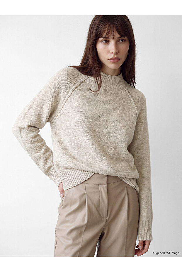 I Dik Roba Collar Women's Knitwear Sweater from Freezen Store