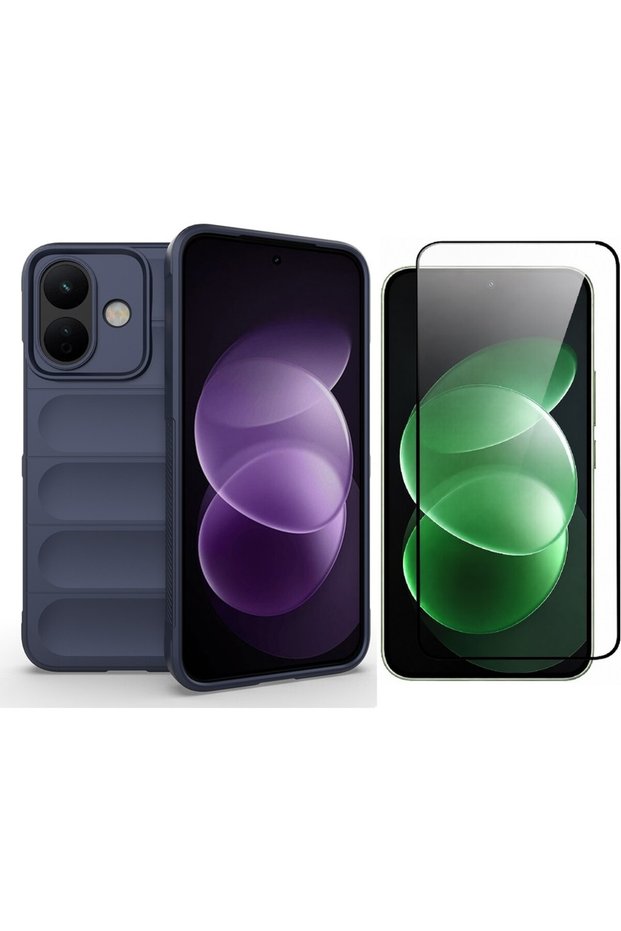 Xiaomi Redmi Note 17 Pro Case Flexible Tpu Wave Design Zore Ethnic Silicone Cover + Glass Screen Protector