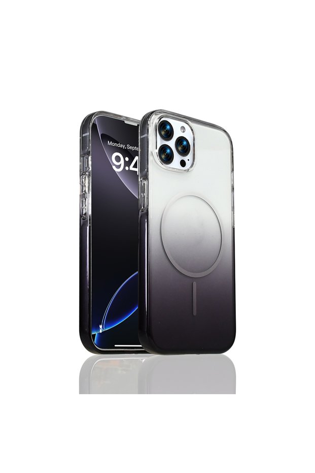 iPhone 16 Pro Case Color Gradient Magsafe Transparent Camera Raised Silicone