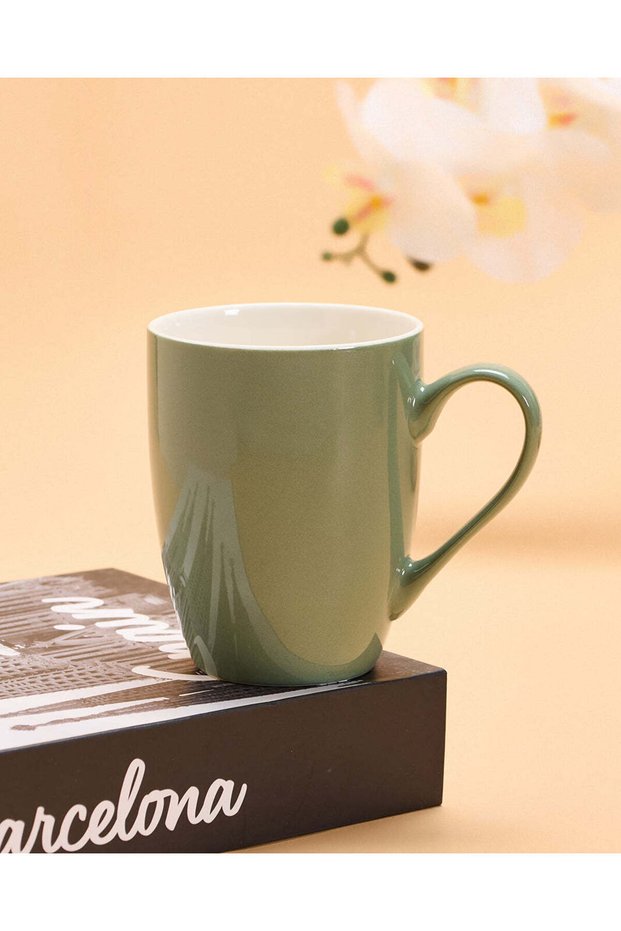 كوب أخضر سادة سعة 11 أونصة