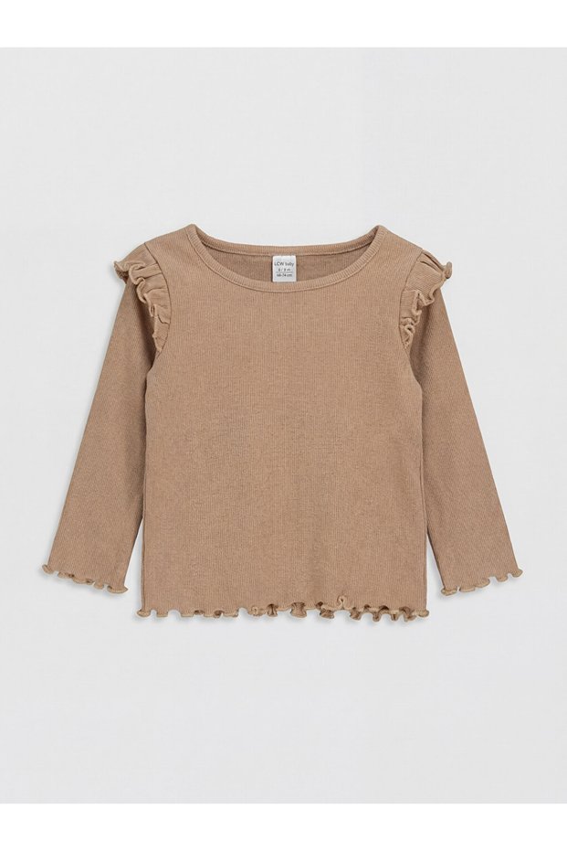 I Ruffle Detailed Baby Girl T-Shirt from Freezen Store