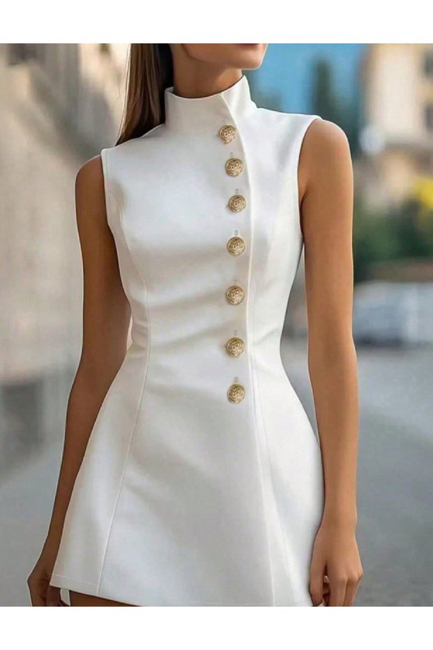 Rochie scurta, Alb